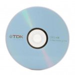 Диск DVD+R TDK ёмкостью 4,7Gb 16x Cake Recordable