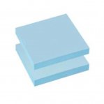 Блок бумаги с липким слоем Sticky note 76 х 76мм, 100л., пастельный голубой